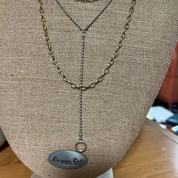 NWT Lucky Brand Gold Chain Necklace Worn Individually or layered. #LBNK7 - Picture 9 of 10